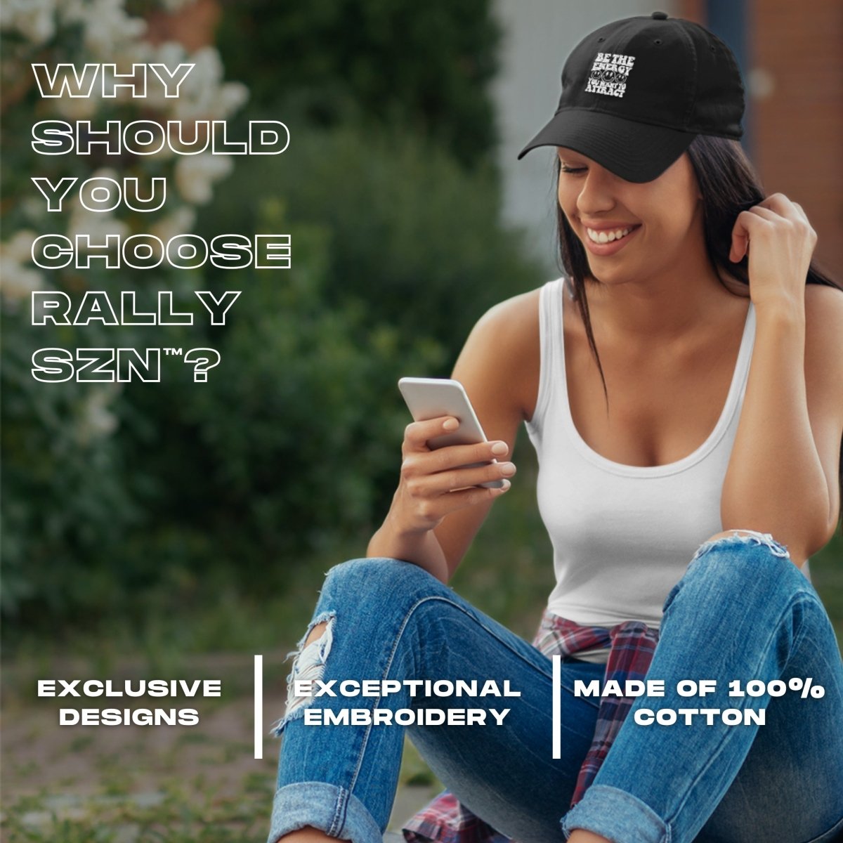 Be The Energy You Want To Attract Hat - RallySZN™ Gifts and More!