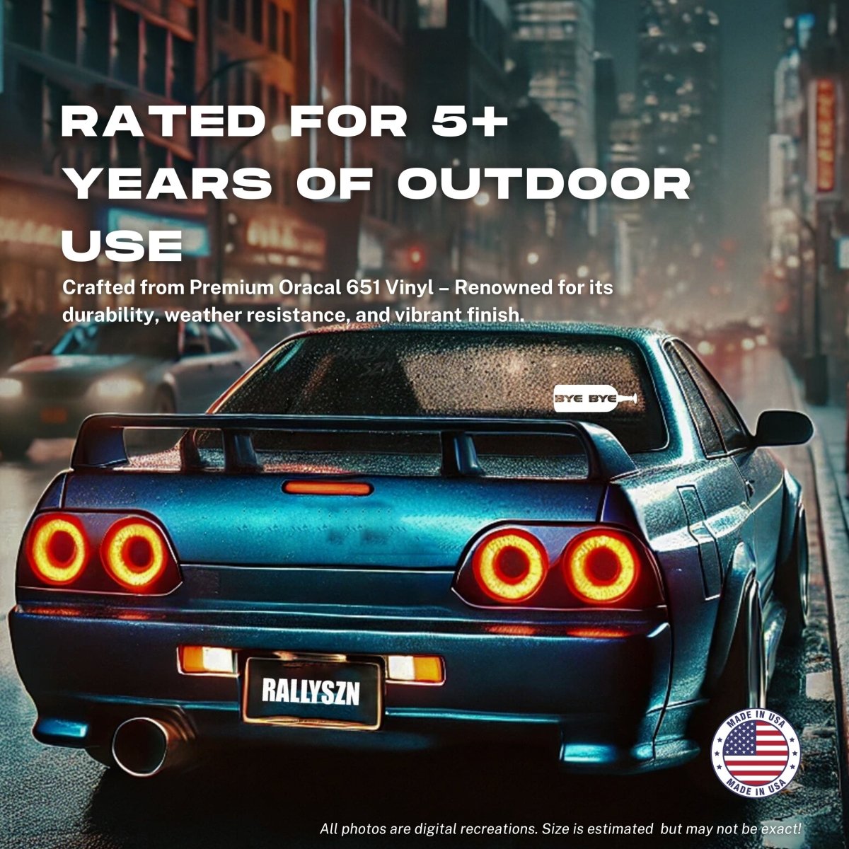 Bye Bye – JDM Car Decal Sticker - RallySZN™ Gifts and More!