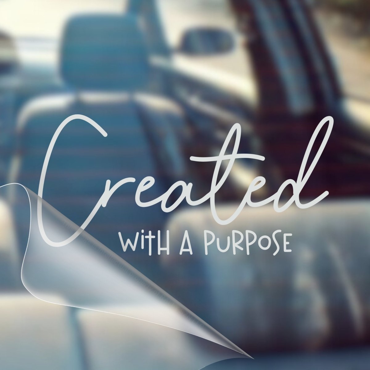 Created With A Purpose – Christian Car Decal Sticker - RallySZN™ Gifts and More!