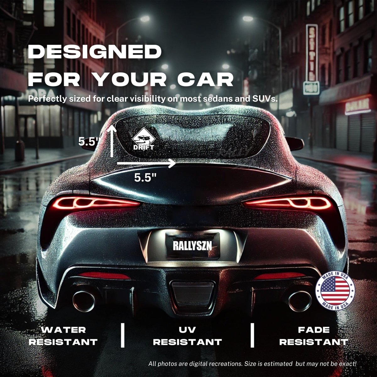 Drift Warning – JDM Car Decal Sticker - RallySZN™ Gifts and More!