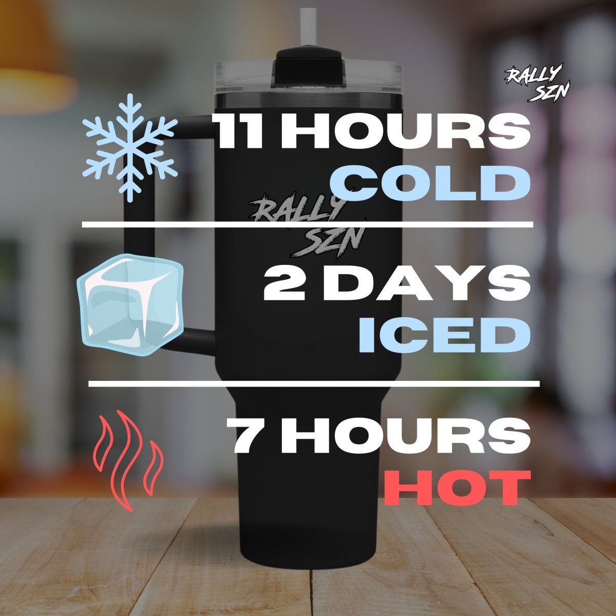 Have The Day You Deserve – 40 oz Stainless Steel Tumbler with Straw - RallySZN™ Gifts and More!