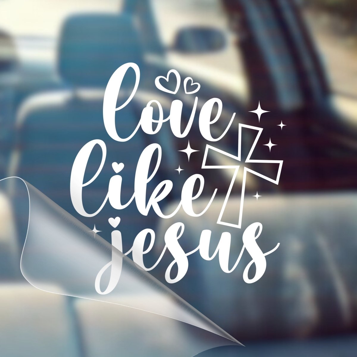 Love Like Jesus – Christian Car Decal Sticker - RallySZN™ Gifts and More!