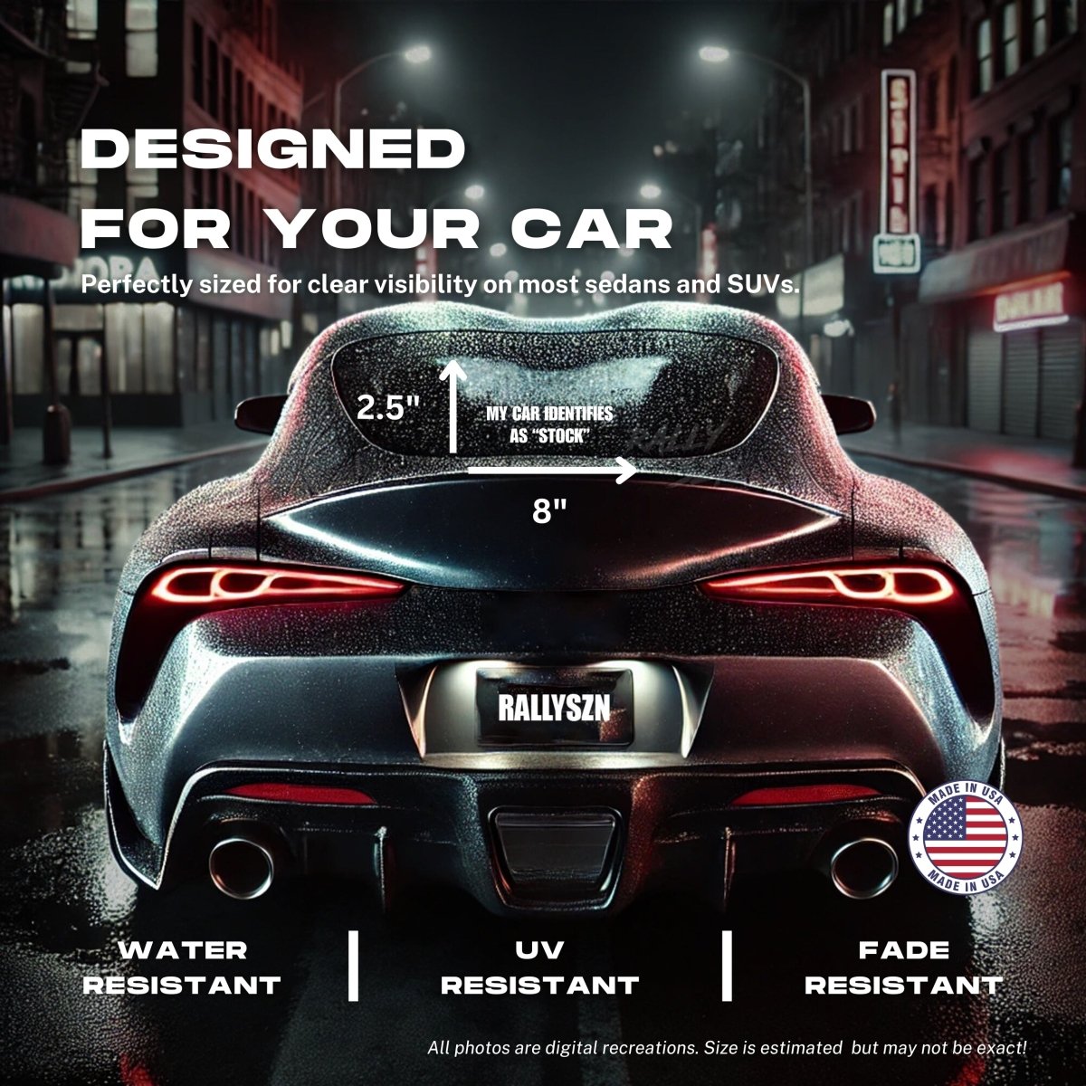 My Car Identifies as Stock – JDM Car Decal Sticker - RallySZN™ Gifts and More!