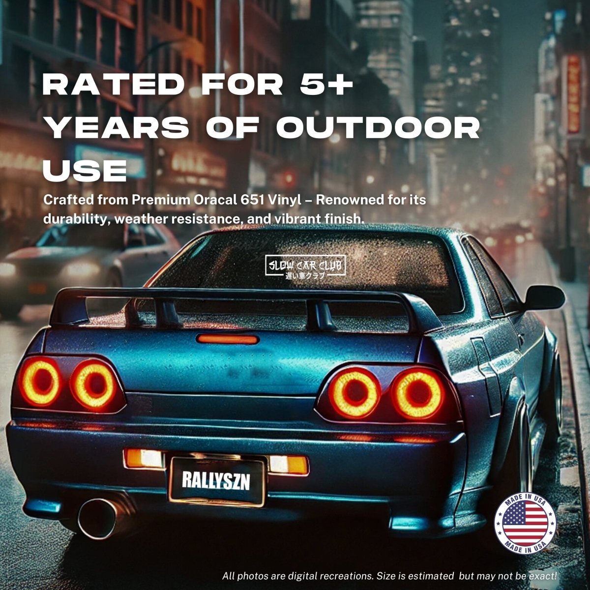 Slow Car Club – JDM Car Decal Sticker - RallySZN™ Gifts and More!