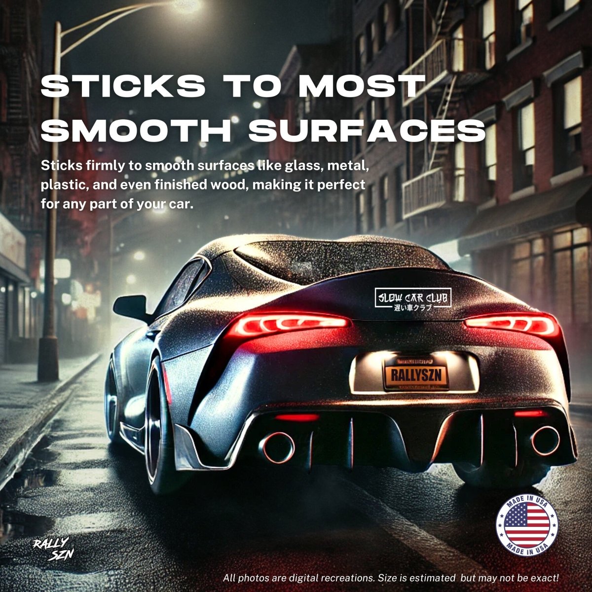Slow Car Club – JDM Car Decal Sticker - RallySZN™ Gifts and More!