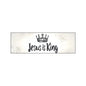Jesus Is King - Christian Bumper Sticker for Car, Wall, Window, Vehicle, Weather Resistant, UV Laminated Crown