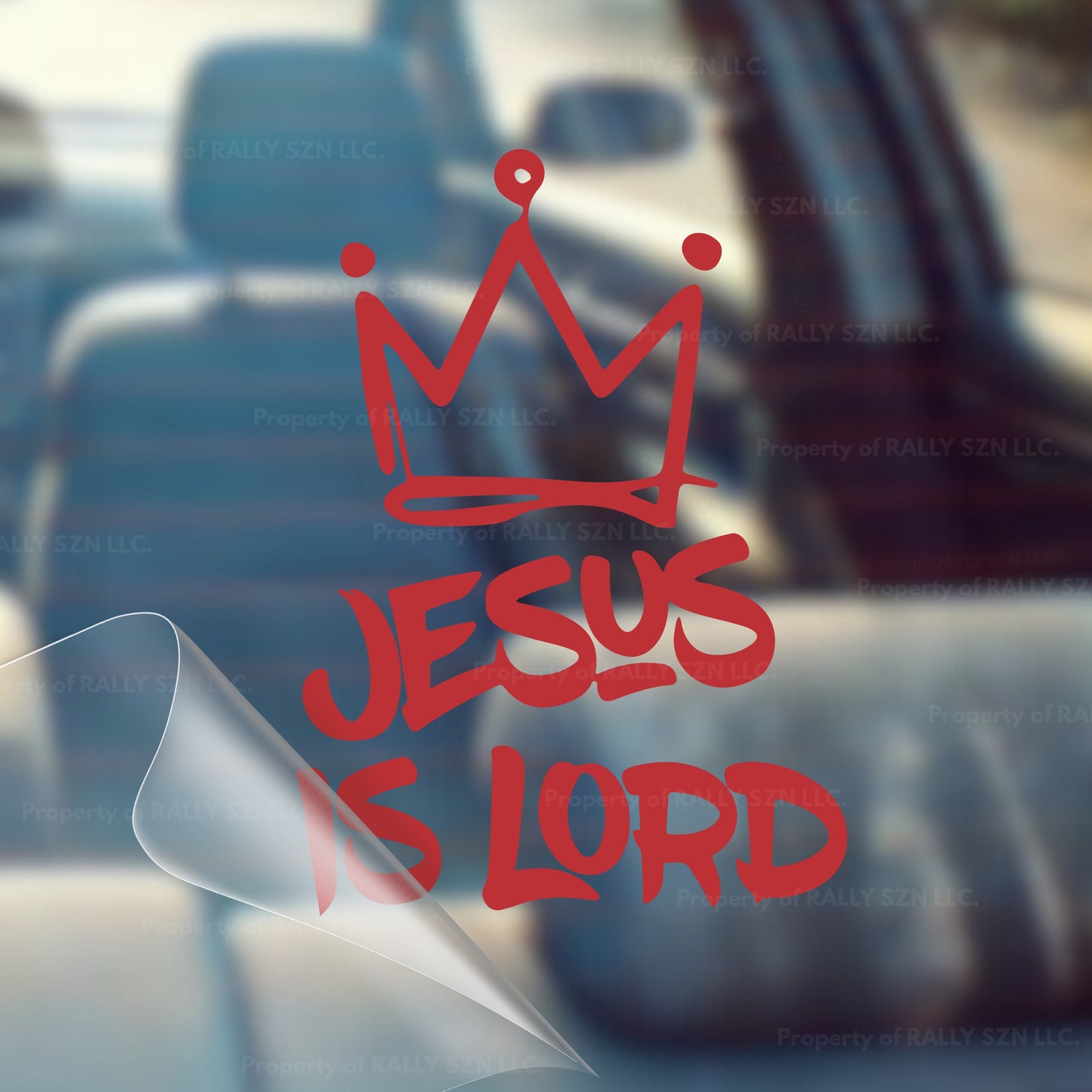 Jesus is Lord (Crown) – Christian Car Decal Sticker