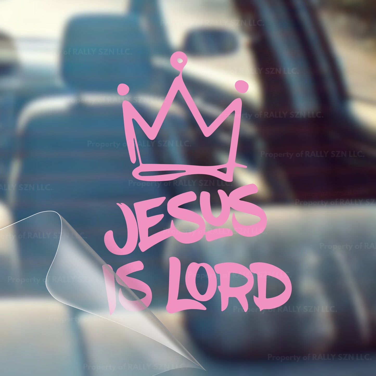 Jesus is Lord (Crown) – Christian Car Decal Sticker