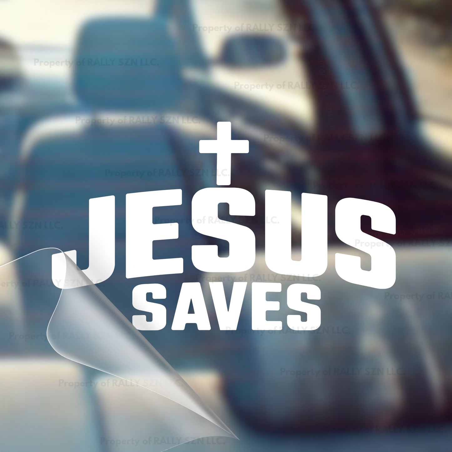 Jesus Saves - Made in the USA - Car Decal