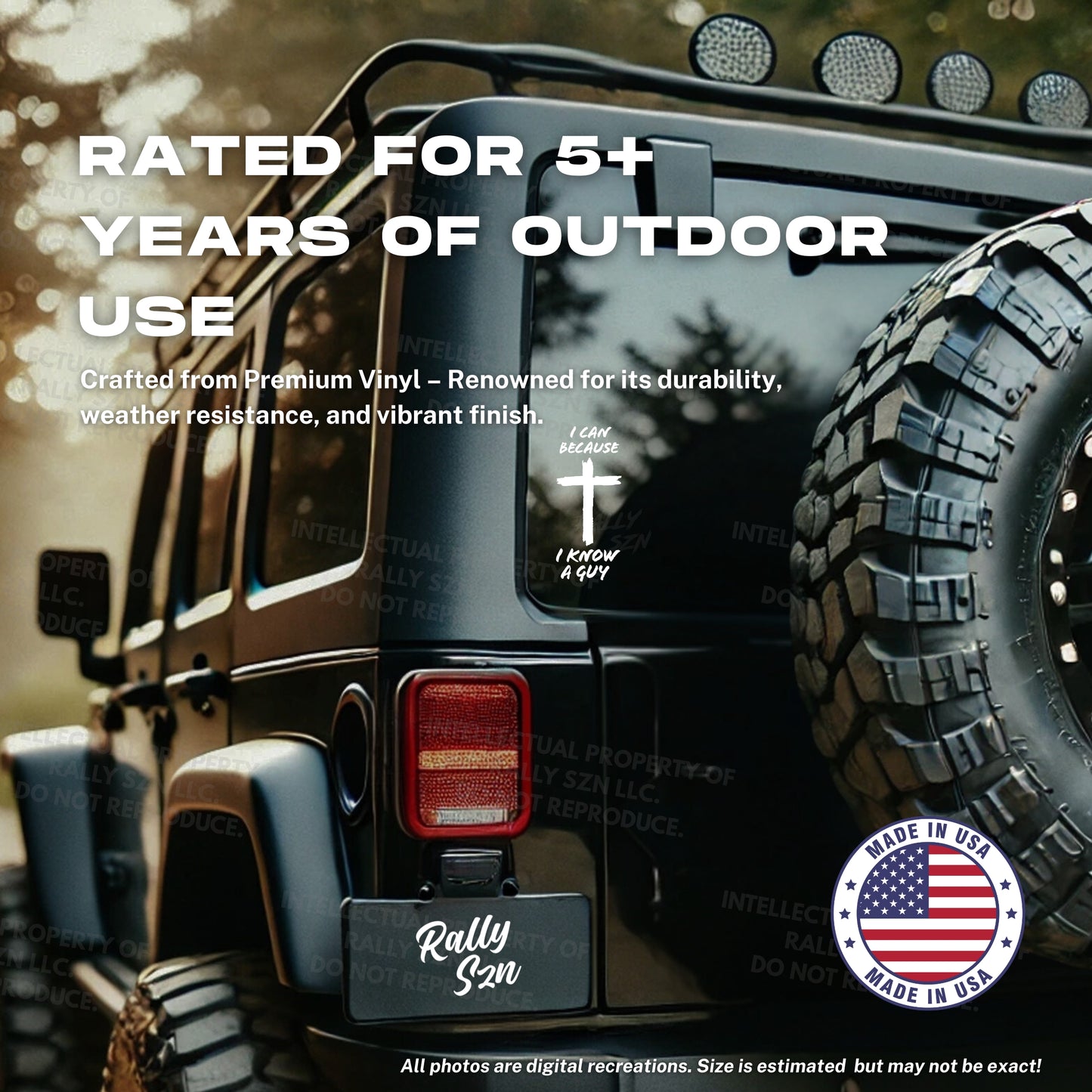 I Can Because I Know a Guy – Christian Car Decal Sticker