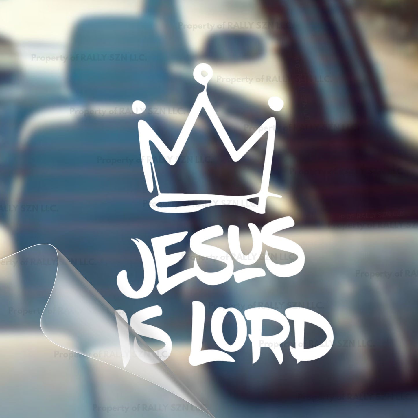 Jesus is Lord (Crown) – Christian Car Decal Sticker
