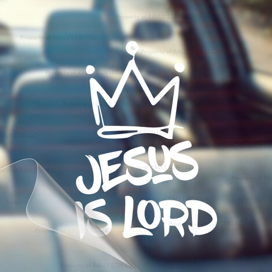 Jesus is Lord (Crown) – Christian Car Decal Sticker