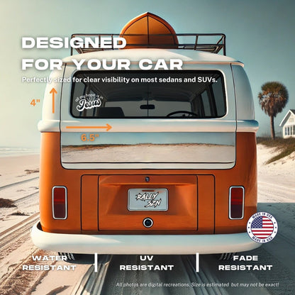 All My Hope Is In Jesus – Christian Car Decal Sticker - RallySZN™ Gifts and More!