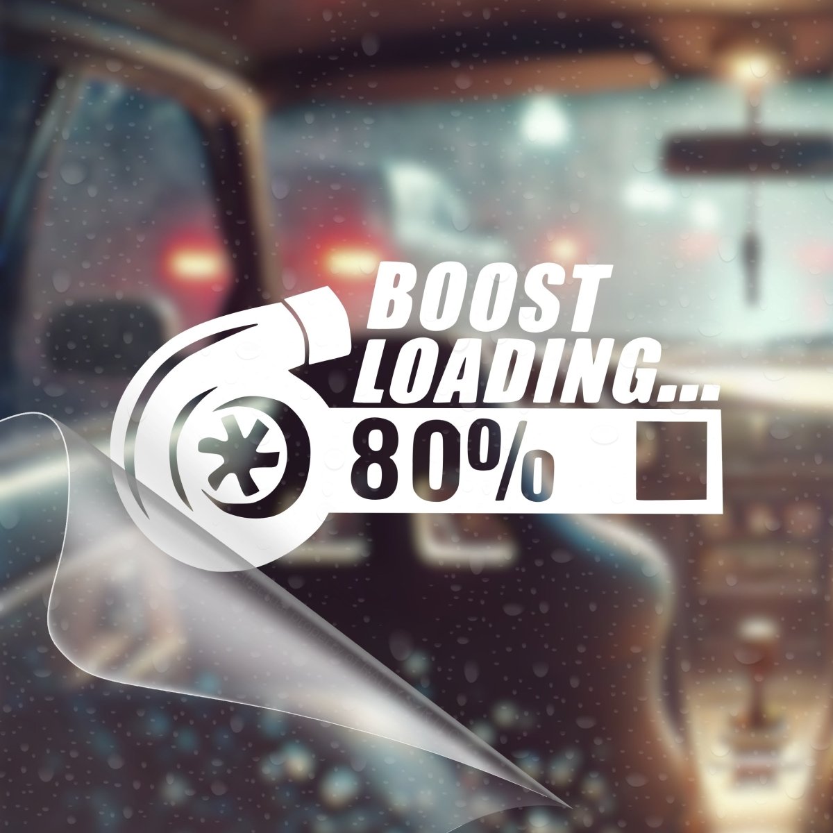 Boosr Loading Boost Loading Vinyl Decal Sticker for Car, Window, Laptop | JDM Car ...