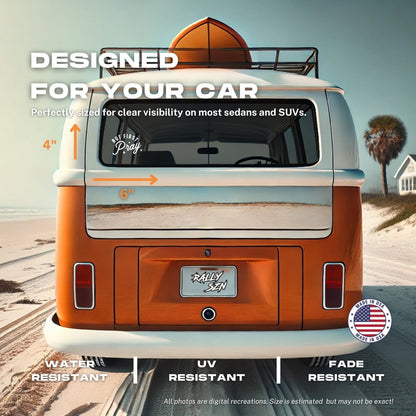 But First, Pray – Christian Car Decal Sticker - RallySZN™ Gifts and More!