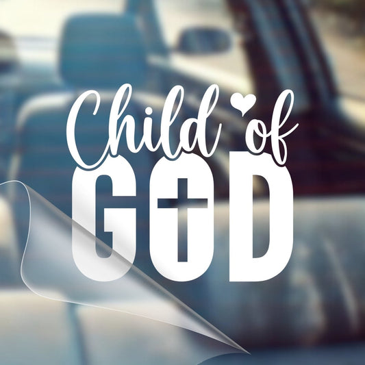 Child of God – Christian Car Decal Sticker - RallySZN™ Gifts and More!