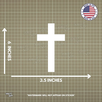 Cross – Christian Car Decal Sticker - RallySZN™ Gifts and More!