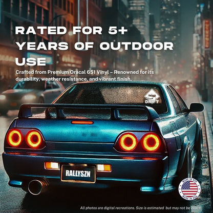 Drift Warning – JDM Car Decal Sticker - RallySZN™ Gifts and More!