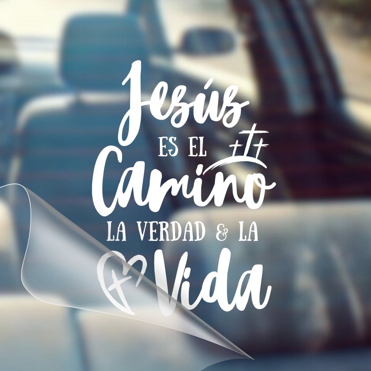 Jesus Es El Camino, La Verdad y La Vida – Christian Car Decal Sticker - RallySZN™ Gifts and More!