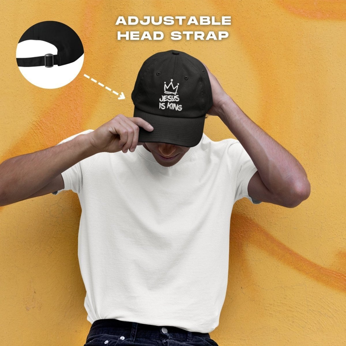 Jesus Is King Hat – Embroidered Cotton Dad Hat - RallySZN™ Gifts and More!