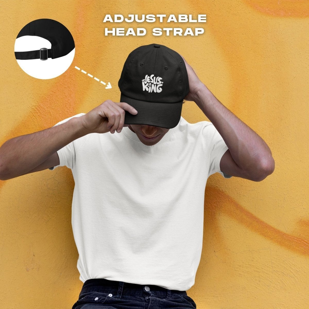 Jesus is King Retro Hat – Embroidered Cotton Dad Hat - RallySZN™ Gifts and More!