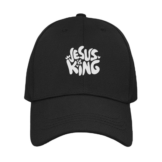 Jesus is King Retro Hat – Embroidered Cotton Dad Hat - RallySZN™ Gifts and More!