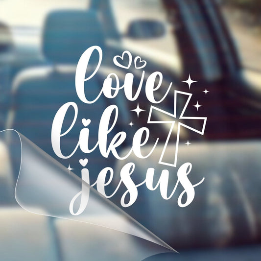 Love Like Jesus – Christian Car Decal Sticker - RallySZN™ Gifts and More!