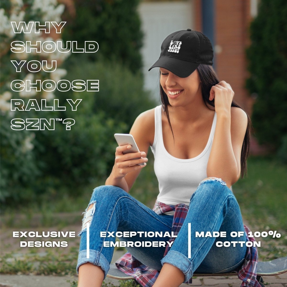 Love Like Jesus Hat – Embroidered Cotton Dad Hat - RallySZN™ Gifts and More!