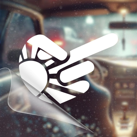 Rising Sun Middle Finger – JDM Car Decal Sticker - RallySZN™ Gifts and More!