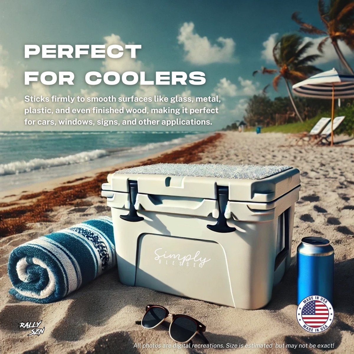 Simply Blessed – Christian Car Decal Sticker - RallySZN™ Gifts and More!