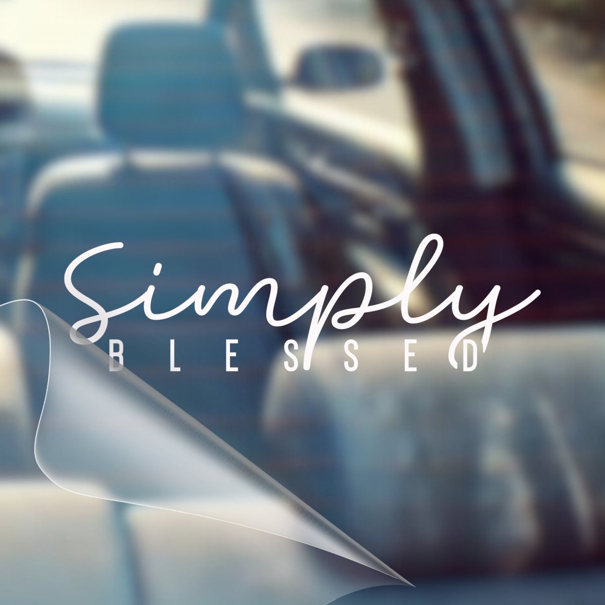 Simply Blessed – Christian Car Decal Sticker - RallySZN™ Gifts and More!